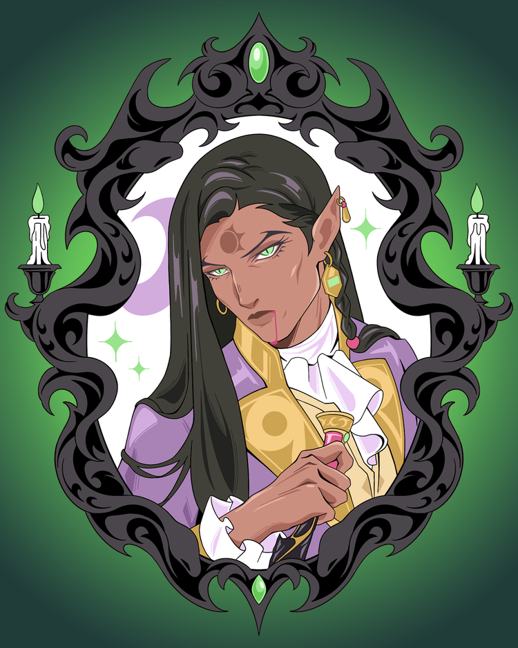 Aztec Vampire Portrait Preorder